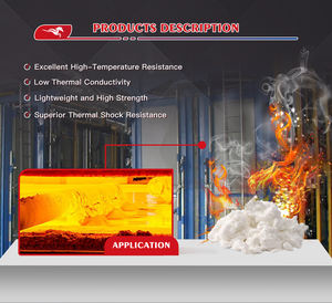 רפרקטורי אלקליין בתפזורת סיבי קרמיקה קצוץ מחוזק בד צמר טמפרטורה גבוהה בידוד תרמי iso9001 - Product Image 5