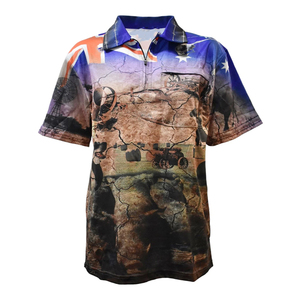 Chemise de pêche personnalisable à manches longues en polyester à séchage rapide avec protection UV et col boutonné - Grandes tailles disponibles - Product Image 3