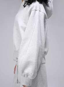 Sudaderas con Capucha Extra Grandes Personalizadas OEM 2025 para Mujer, Transpirables, de Invierno, con Logotipo Frontal, de Algodón, Casuales, Tejidas - Product Image 3