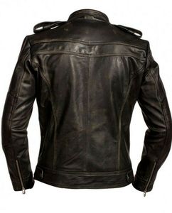 Men's Durable PU Leather Jacket with Stand Collar Autumn Winter High Fashion Canvas Pockets <b>Top</b> Seller jacket for men - Product Image 2