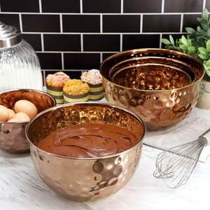 Bol en cuivre gravé élégant pour cadeau de mariage, décoration festive, fournisseur d'artisanat métallique haut de gamme - Product Image 1