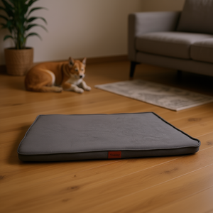 Yommy Pet Mat 65x95x5cm Cuccia in schiuma grigio scuro per cani e gatti, traspirante, stile moderno - Product Image 3