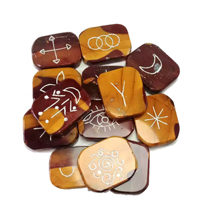 Alta calidad Karuna Mookaite jaspe forma Palm Stone 13 piezas Karuna set natural curación cristal piedras preciosas Karuna Set al por mayor - Product Image 6