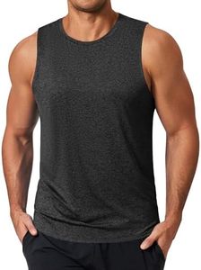 Débardeur de sport pour homme Dry Fit sans manches, idéal pour la gym et la course, protection UPF 50+, avec chaînes décoratives, 100% coton - Product Image 2