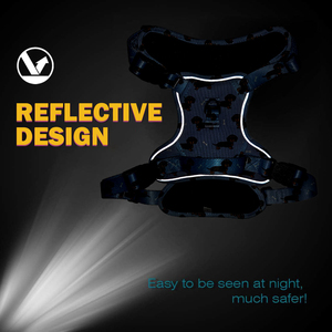 Arnés Reflectante Oxford Personalizado SinSky para Perros, Conjunto <span class=keywords><strong>de</strong></span> Arnés y Correa Táctico Sin Tirones - Product Image 3