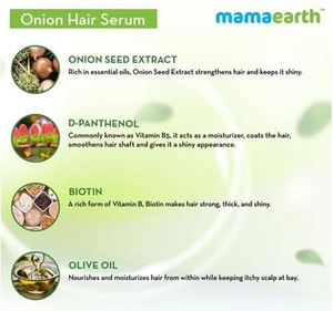 <b>Onion</b> Hair Serum And Hair Oil Combo For Frizz Control Hair Fall Reduction Root Strengthening Nourishing Density Kit 250ml - Product Image 3