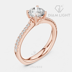 Bague de mariage ronde 0,90 carat, bijoux fins, certifiée IGI, or blanc 14 carats, diamant de laboratoire, bague de fiançailles et d'anniversaire - Product Image 6