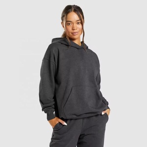 Fabricant OEM Vêtements de rue personnalisés, décontractés, surdimensionnés, épais, sweats à capuche en coton molletonnés à impression 3D, sans ficelle et sans poches pour femmes - Product Image 1