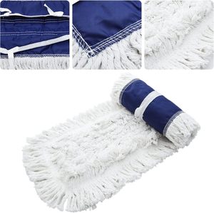 Heavy Duty Commercial Cotton Thread Dust | Industrial Flat Floor | Kentucky Long Aluminum Handle | <b>Dry</b>/Wet Floor Self-Wringer - Product Image 3