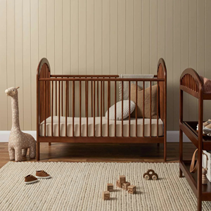 Cuna de Madera para Bebé |   Cuna de Madera Maciza Natural para Bebés |   Muebles para Guardería al por Mayor - Product Image 5