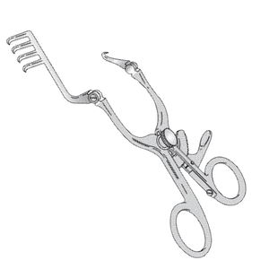 Rétracteur de laminectomie conique à bras articulés manuel gauche 165 mm de long en acier inoxydable Instruments chirurgicaux certifiés CE Fabriqué au Pakistan - Product Image 1