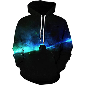 Sweat à capuche personnalisé uni, vierge pour impression et broderie, en molleton de coton et polyester, pour homme, à manches longues, avec poches, style sport - Product Image 1