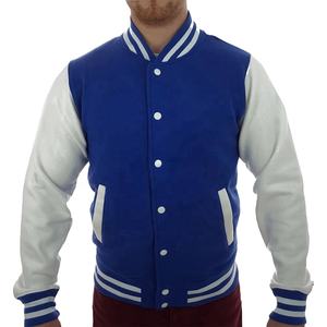 Chaqueta universitaria personalizada para hombre, de invierno, con mangas de cuero de alta calidad, estilo Letterman, transpirable, para béisbol. - Product Image 6