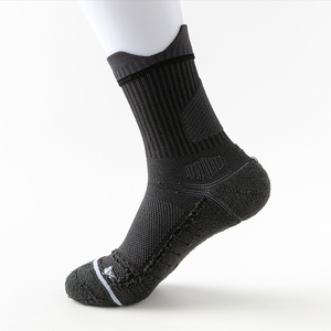 Men's Professional Mid-calf Basketball <b>Socks</b> with Towel Bottom, Suitable for Basketball, Running and Outdoor Sports. - Product Image 4