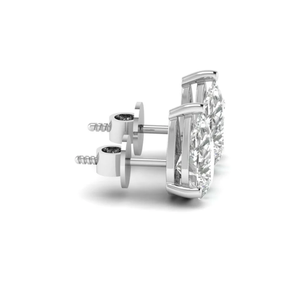 Pendientes de Diamantes Redondos Cultivados en Laboratorio de 4 Quilates, Color E, Claridad VS1, Certificados por IGI, con Incrustaciones de Oro de 14K, Calidad Premium para Mujer - Product Image 2