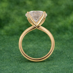 8ct VVS2วงแหวน CVD ตัดกลมสำหรับปลูกเพชร IGI ได้รับการรับรองเครื่องประดับทอง18K - Product Image 4