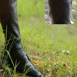 Nouvelle Arrivée - Mini Chaps en Cuir PU de Haute Qualité pour l'Équitation - Bottes d'Équitation Premium Durables et Personnalisables pour Cheville - Product Image 5