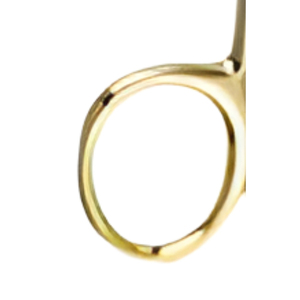 Ciseaux de coupe de fil dentaire universels manuels, ciseaux chirurgicaux courbés, poignée dorée, prise ergonomique, certifiés CE, pour gencives, micro, garantie 1 an - Product Image 3