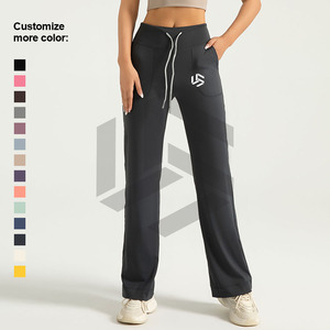 Women's Gym Pants <b>with</b> <b>Pocket</b> Solid Color Customizable Logo Fitness <b>Leggings</b> Wholesale Butt Yoga <b>Leggings</b> - Product Image 5