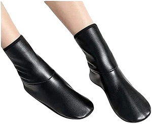 New Design Leather <b>Socks</b>, Winter <b>Socks</b> with Zipper Halal Leather Ankle <b>Slipper</b> <b>Socks</b> for Women - Product Image 2