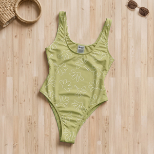 Maillot de bain une pièce pour femme, coupe ajustée, bretelles larges, personnalisé - Product Image 5