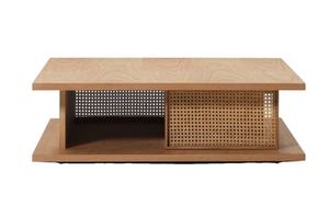 Mesa de centro/MESA de té/mesa de centro de ratán con tapa de madera y mesa de centro de ratán mesa de centro de combinación de madera de ratán - Product Image 3