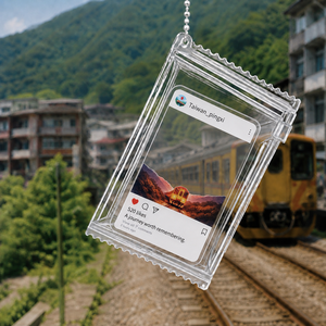 พวงกุญแจอะคริลิคดีไซน์รถไฟไต้หวัน PINGXI ของที่ระลึกการเดินทางทางรถไฟ ของขวัญแบบกำหนดเองได้ - Product Image 2