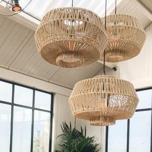 Eco-Friendly Handwoven Bamboo and <b>Rattan</b> <b>Pendant</b> <b>Lights</b> Wholesale Lampshade for Home Hotel Decor <b>Light</b> Covers Bulk - Product Image 6