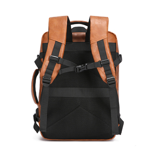 PU <b>Leather</b> Oxford Fashion Anti-Theft <b>Laptop</b> <b>Backpack</b> Zipper Large Capacity (20-39L) Unisex for Office School Use 15" Computer - Product Image 2