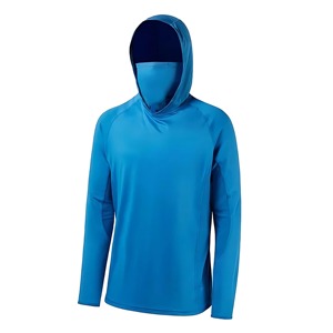 Chemise de pêche à manches longues pour homme, à capuche, UPF 50+, anti-UV, séchage rapide, polyester respirant, coupe-vent, protection solaire - Product Image 6