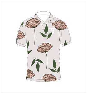 เสื้อโปโลพิมพ์ลายใบไม้สำหรับผู้ชาย แขนสั้น แฟชั่นลำลอง เสื้อกอล์ฟ รับทำโลโก้ตามสั่ง OEM ODM ขายส่ง - Product Image 4