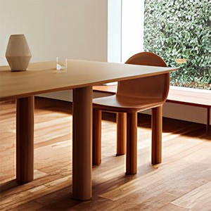Solid Wood Modern Dining Set, Minimalist Rectangular Wooden Furniture, Contemporary Natural Wood Table and Chairs for Home - Product Image 3
