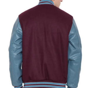 <b>Men's</b> Heavyweight Wool Varsity <b>Jacket</b> High Winter <b>Warm</b> Letterman Baseball <b>Jacket</b> Hood Plus Size Light Inner Lining Stand - Product Image 2