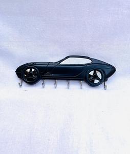 Gold Color Brass Wall Mounted Key Hanger with <b>Car</b> Shape <b>Hooks</b> and Rails for Office Key Hanging Organization Vintage Style - Product Image 1