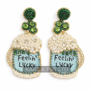 Pendientes Artesanales de Cuentas de Semillas para Pascua, Joyería Colorida de Estilo Clásico para Mujer, Colección de Alta Calidad al por Mayor - Product Image 3
