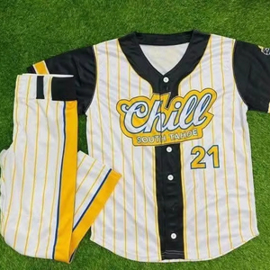 Uniforme de Béisbol Deportivo para Hombre de la Mejor Calidad, Top Diez Productos, Logotipo Personalizado, Uniforme de Béisbol Transpirable para Jóvenes - Product Image 1