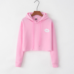 Sudaderas Cortas con Capucha para Mujer, Manga Larga, Ropa Casual, Servicio OEM, Precio Económico, Sudaderas Cortas con Capucha de Moda para Mujer - Product Image 4