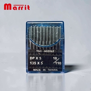 TNC # Agujas de acero DPx5-135x5-18/110 fabricadas en Taiwán para máquinas de coser industriales y piezas de máquinas de coser para prendas de vestir. - Product Image 1