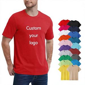 T-shirt Homme Grande Taille Haute Qualité Personnalisé Imprimé 100% Coton Manches Courtes Style Décontracté 180 Grammes Tricoté Col Personnalisé Vierge - Product Image 6