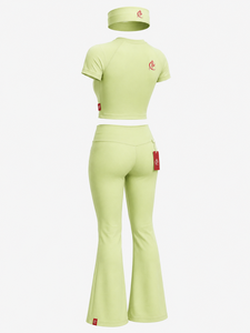 Conjunto de 3 Piezas para Mujer, Verano, con Top, Leggings y Diadema, Tela Suave y Elástica, Secado Rápido y Transpirable, para Gimnasio, Yoga, Correr, Uso Diario - Product Image 4