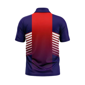 Camiseta Deportiva de Cricket Sublimada en Rojo Marino para Hombre, Manga Corta, para Entrenamiento, Partido, Uniforme Deportivo, Ropa de Alto Rendimiento - Product Image 2