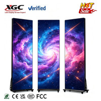 Écran d'affichage numérique LED portable et pliable P1.86 P2 P2.5 Plug and Play pour la publicité en magasin et les expositions