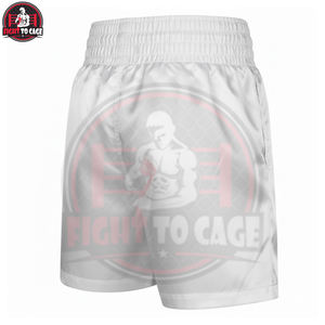 Blanc uni, fabriqué au Pakistan, bon fournisseur, service OEM ODM, qualité supérieure, logo personnalisé, nouveau, tendance, respirant, polyester, boxe - Product Image 3