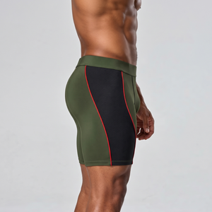 Pantalones Cortos de Compresión para Hombre, Color Verde Oliva y Negro, de Secado Rápido, Transpirables, Deportivos, de Cintura Media, Elásticos y Ajustados - Product Image 5