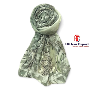 Luxury Printed Long <b>Scarf</b> Soft Fabric Head <b>Scarf</b> Custom Branding White Label Low MOQ OEM ODM Textile Manufacturer - Product Image 6