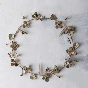 Décoration murale d'hôtel moderne, couronne murale dorée haut de gamme, décoration murale en métal pour salon, fabricant de décorations murales. - Product Image 2