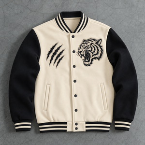 Chaqueta Universitaria de Béisbol, Uniforme Escolar, Ropa de Club, Ropa Casual, Ropa de Calle, Estilo Letterman, Parches de Chenilla - Product Image 5