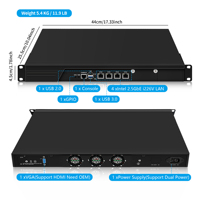 Serveur pare-feu en rack CWWK 1U N150 N300, routeur Pfsense, 2 x 82599ES 10G SFP+, 4 x I226V 2.5GbE LAN, 19 pouces, OPNsense Rack