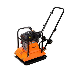 Compattatore a piastra a motore a benzina da 6,5 HP 196CC, 5700 VPM, con forza di compattazione di 4047 libbre, piastra 21 x 16, modello Walk B - Product Image 1