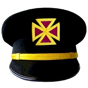 Casquette de Fatigue du Grand Commandeur des Templiers, Broderie à la Main, Régalia Maçonnique, Chapeau de Commanderie Cérémonielle, Qualité Supérieure - Product Image 5